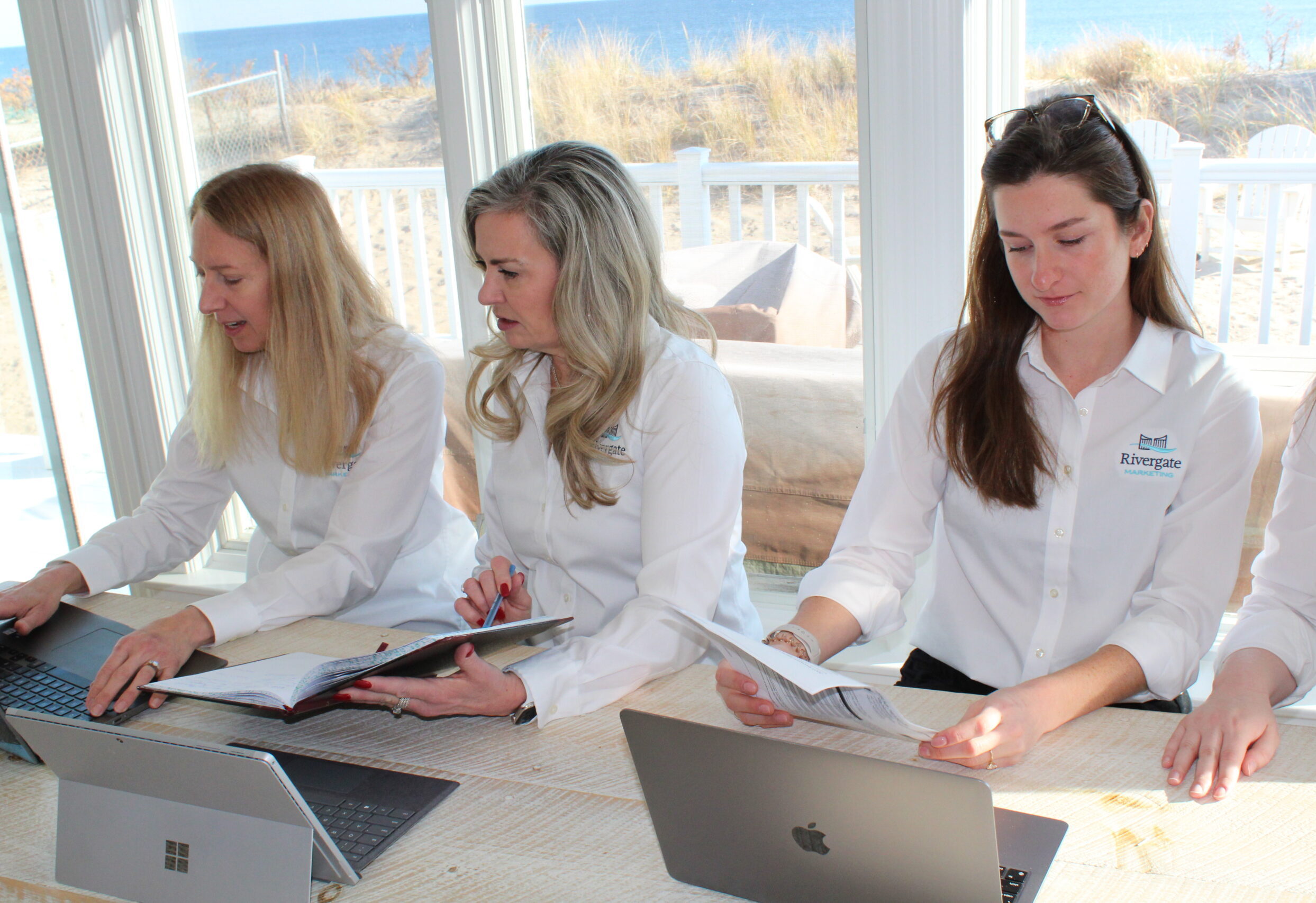 Rivergate marketing team working in HubSpot